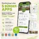 5 Orte 5 Apps - eine Region