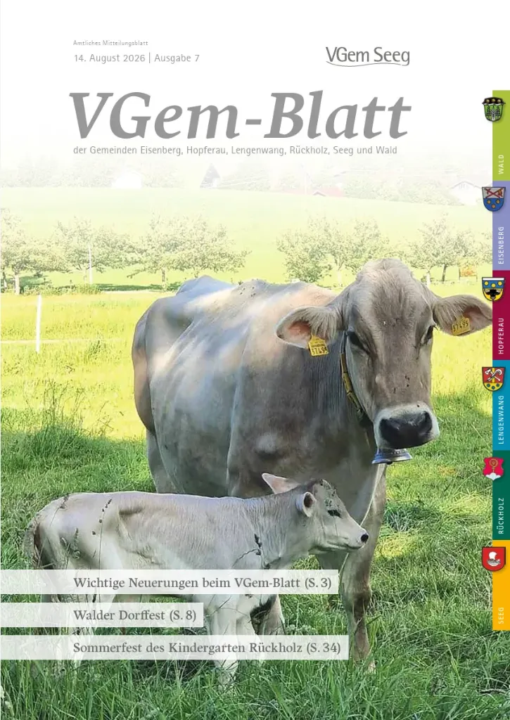 VGem-Blatt Seeg – Mitteilungsblatt