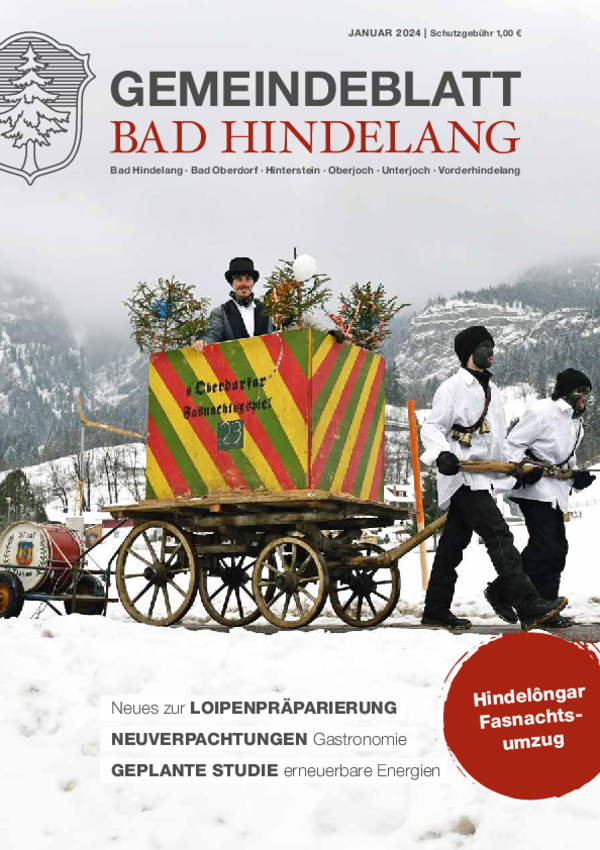 Bad Hindelang Mitteilungsblatt (Samstag, 3. Januar 2026, 1/1 Seite (210x297mm) Randabfallend)