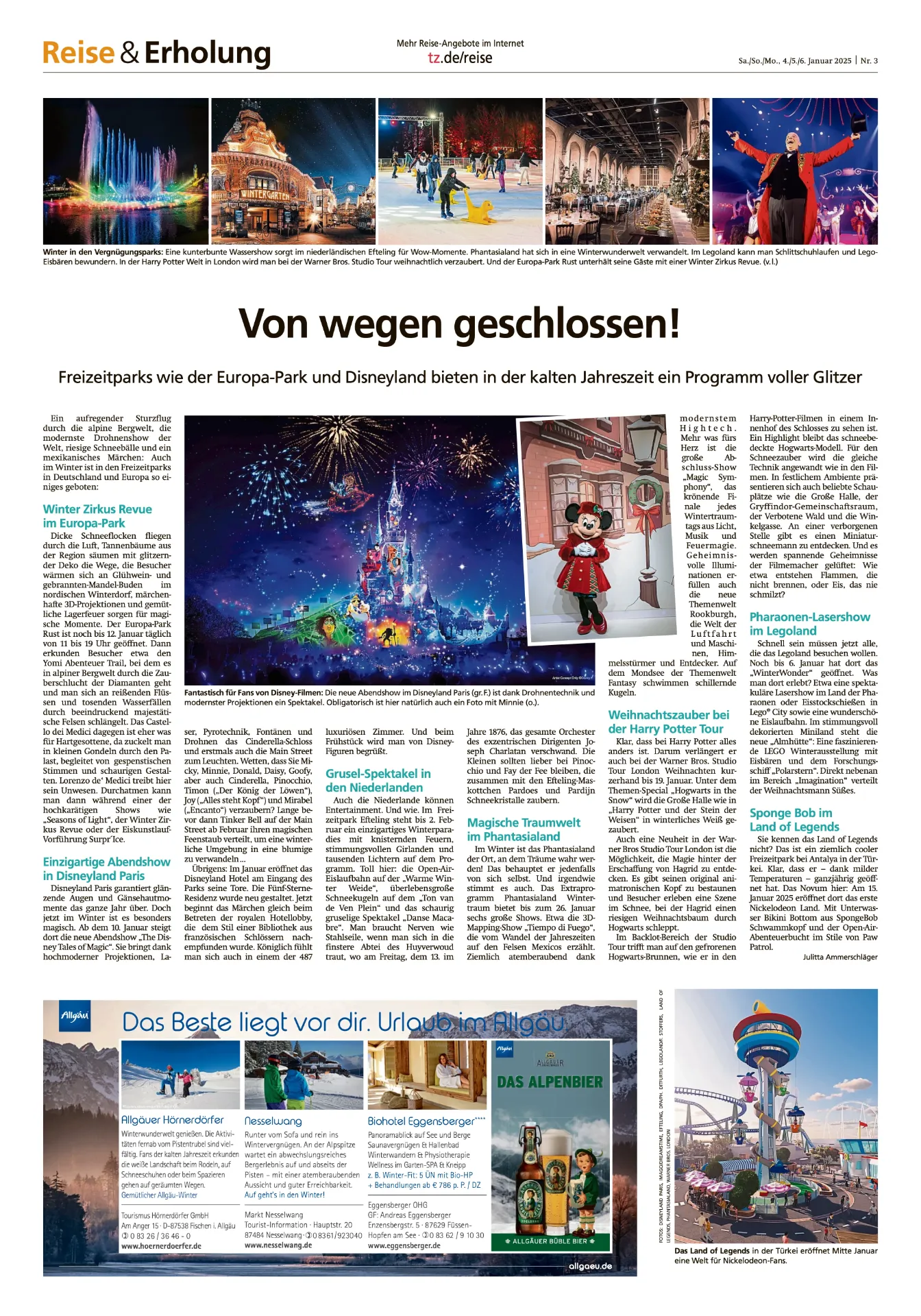 Münchner Merkur “Jumbostreifenanzeige”