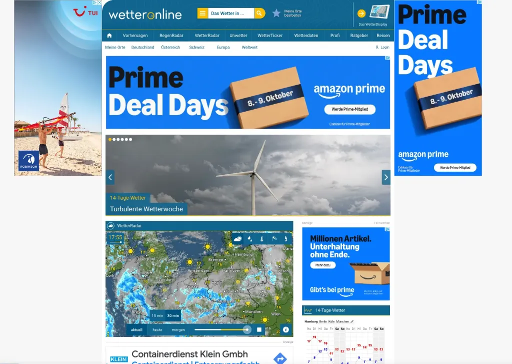 wetteronline.de – Ads