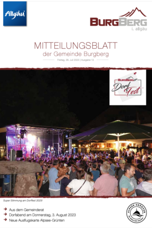 Burgberg Mitteilungsblatt 2025