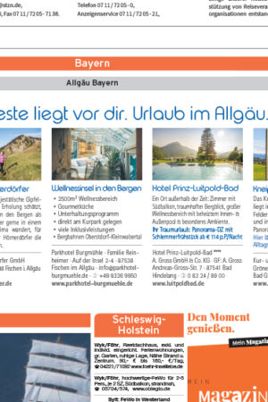 Mein Magazin Reise – Stuttgarter Zeitung "Jumbostreifenanzeige"
